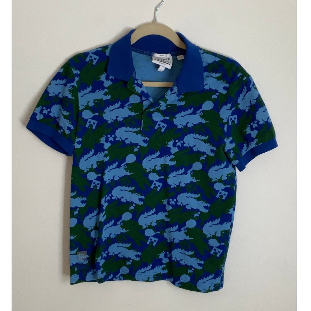 Lacoste Minecraft polo shirt unisex size small
